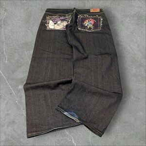 RMC Red Monkey Company Jeans‎ Mens 42x36 Black Y2K Martin Ksohoh Selvedge Erotic